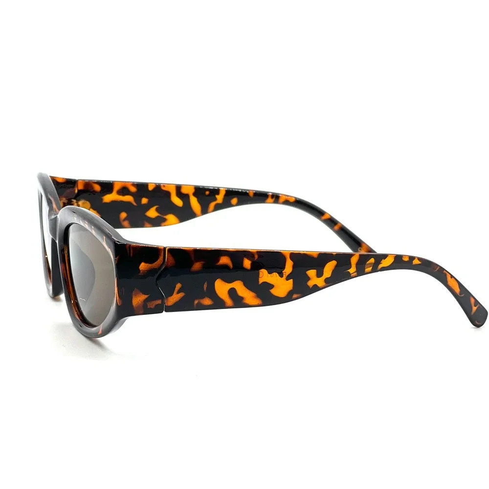 Tortoise Sunglasses Womens Oval Frames Retro Fashion Sun Glasses Elegant Driving